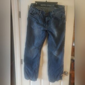 Nautica Men's Dark Blue Straight Jeans